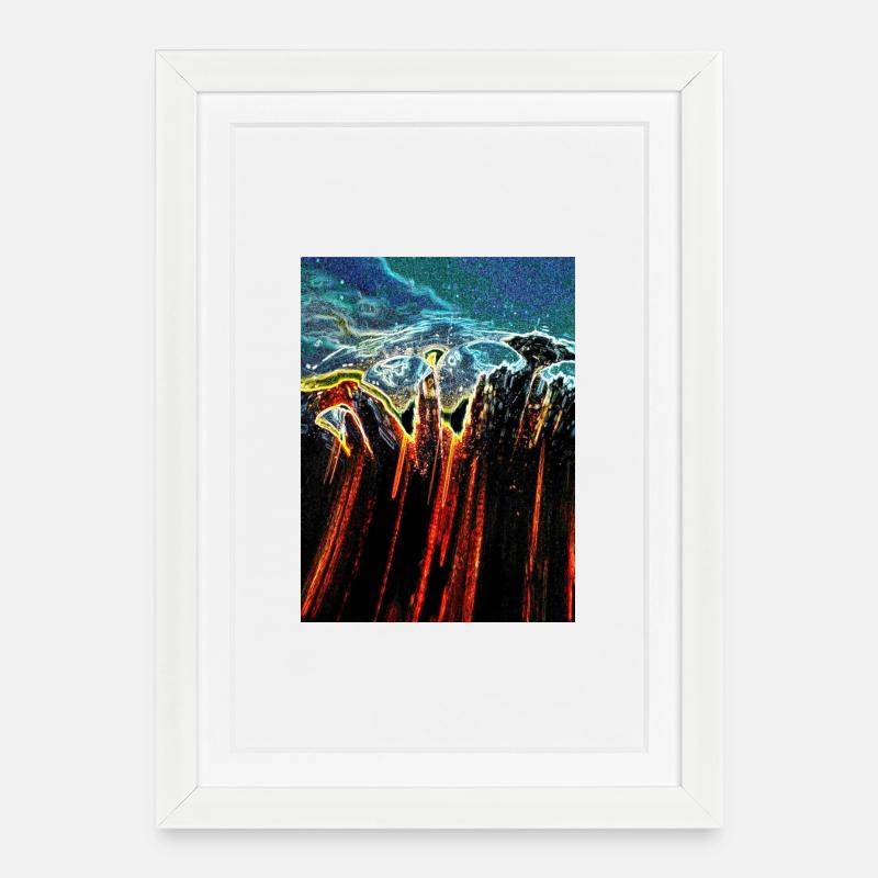 Where are we going?... - Framed poster (27 × 37 cm) - white