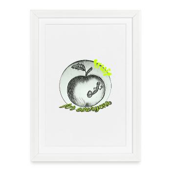 Fruits - Affiche encadrée (27 × 37 cm) - blanc - Devant
