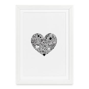 L’amour de tous les jours - Affiche encadrée (27 × 37 cm) - blanc - Devant