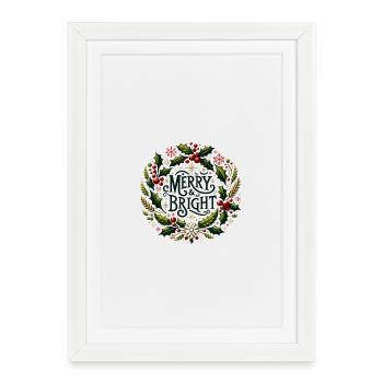 Joyeux et lumineux - Affiche encadrée (27 × 37 cm) - blanc - Devant
