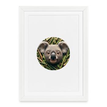 Koala dans le style d’animation - Affiche encadrée (27 × 37 cm) - blanc - Devant
