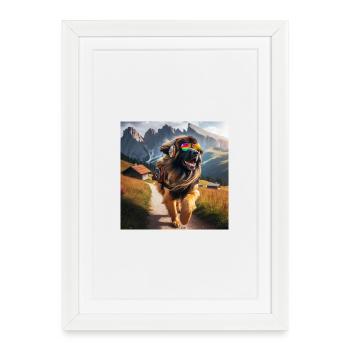 Leonberger Art - Framed poster (27 × 37 cm) - white - Front