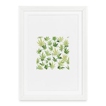 Cannabis 2 - Framed poster (27 × 37 cm) - white - Front