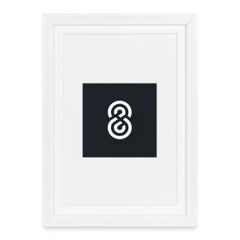 Loggo - Framed poster (27 × 37 cm) - white - Front