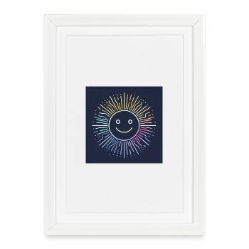 A cool, cheerful sun - Framed poster (27 × 37 cm) - white - Front