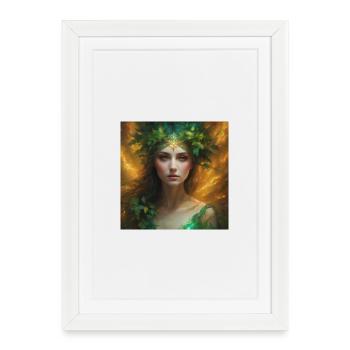 Fée - Affiche encadrée (27 × 37 cm) - blanc - Devant