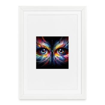 Eyes 2 - Framed poster (27 × 37 cm) - white - Front