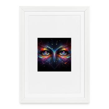 Eyes 3 - Framed poster (27 × 37 cm) - white - Front