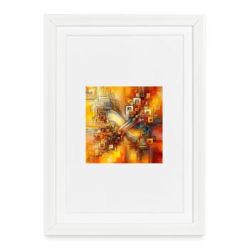 Squares 3 - Framed poster (27 × 37 cm) - white - Front
