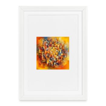 Squares 2 - Framed poster (27 × 37 cm) - white - Front