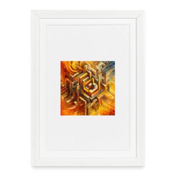 Squares 4 - Framed poster (27 × 37 cm) - white - Front