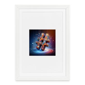 Symbol 4 - Framed poster (27 × 37 cm) - white - Front