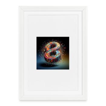 Symbol 1 - Framed poster (27 × 37 cm) - white - Front
