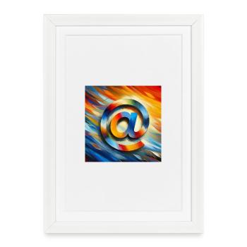 Symbol 5 - Framed poster (27 × 37 cm) - white - Front