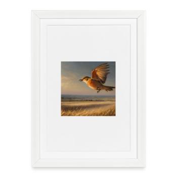 Bird - Framed poster (27 × 37 cm) - white - Front
