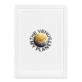 Venus Inspired Motif - Framed poster (27 × 37 cm) - white - Front