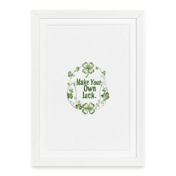 Faites Votre Propre Chance Trèfle - Framed poster (27 × 37 cm) - white - Front