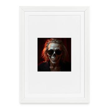 Halloween design - Affiche encadrée (27 × 37 cm) - blanc - Devant