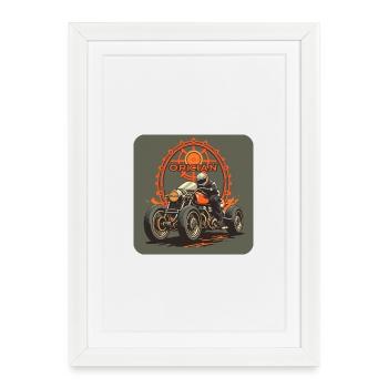 Quad Bike - Framed poster (27 × 37 cm) - white - Front