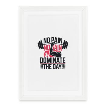 Gym wear pumpcover motivation quote hoodie t shirt - Framed poster (27 × 37 cm) - white - Front