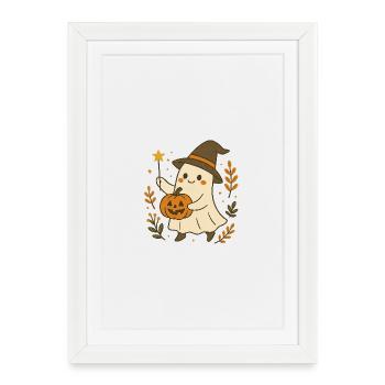 A witchy little ghost - Framed poster (27 × 37 cm) - white - Front