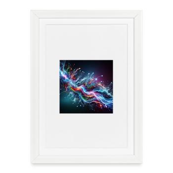 Color Explosion Energy T-Shirt - Affiche encadrée (27 × 37 cm) - blanc - Devant