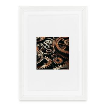 Conception d’engrenages mécaniques - Affiche encadrée (27 × 37 cm) - blanc - Devant