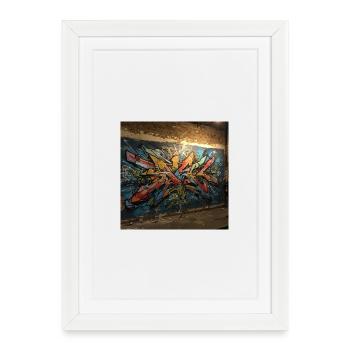 Burst of energy in vivid colors - Framed poster (27 × 37 cm) - white - Front