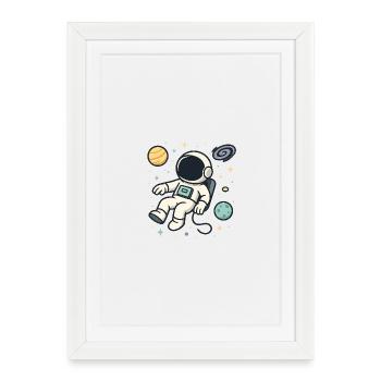 I Need Some Space – Physics meets space humor - Framed poster (27 × 37 cm) - white - Front