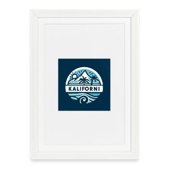 See Thun Bern T-shirt Berge Kaliforni Niesen - Gerahmtes Poster (27 × 37 cm) - Weiß - Vorne