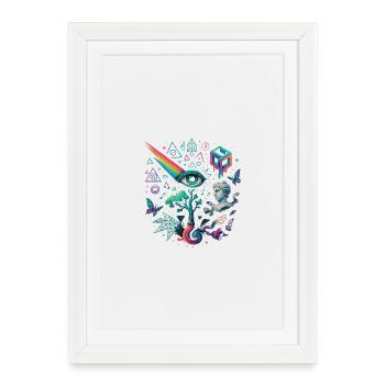Blossom of thoughts - Framed poster (27 × 37 cm) - white - Front