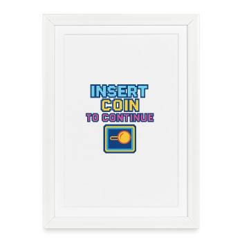 Conception de jeux d’arcade Retro Pixel - Affiche encadrée (27 × 37 cm) - blanc - Devant
