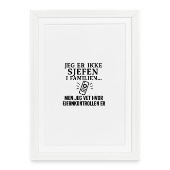 Humorous Family HumorDesign - Framed poster (27 × 37 cm) - white - Front