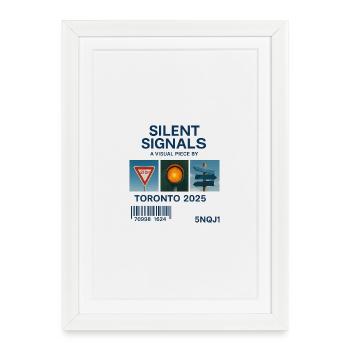 Silent Signals: Toronto 2025 - Framed poster (27 × 37 cm) - white - Front