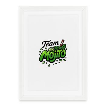 Team Mojito - Affiche encadrée (27 × 37 cm) - blanc - Devant
