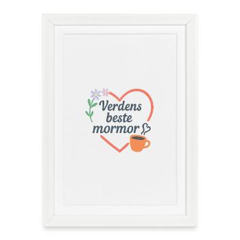 Loving Grandma Tribute T-Shirt - Framed poster (27 × 37 cm) - white - Front