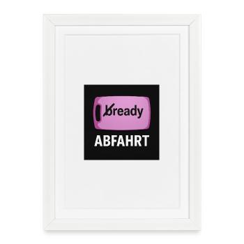 Sandwich board - Framed poster (27 × 37 cm) - white - Front