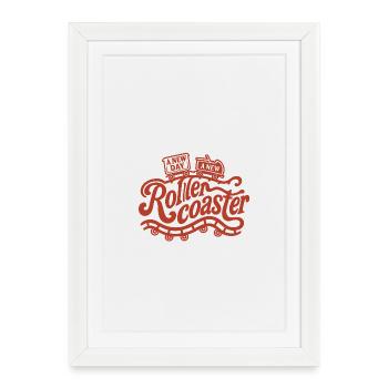 Montagnes russes - Affiche encadrée (27 × 37 cm) - blanc - Devant