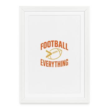Football Everything - Retro Design - Framed poster (27 × 37 cm) - white - Front