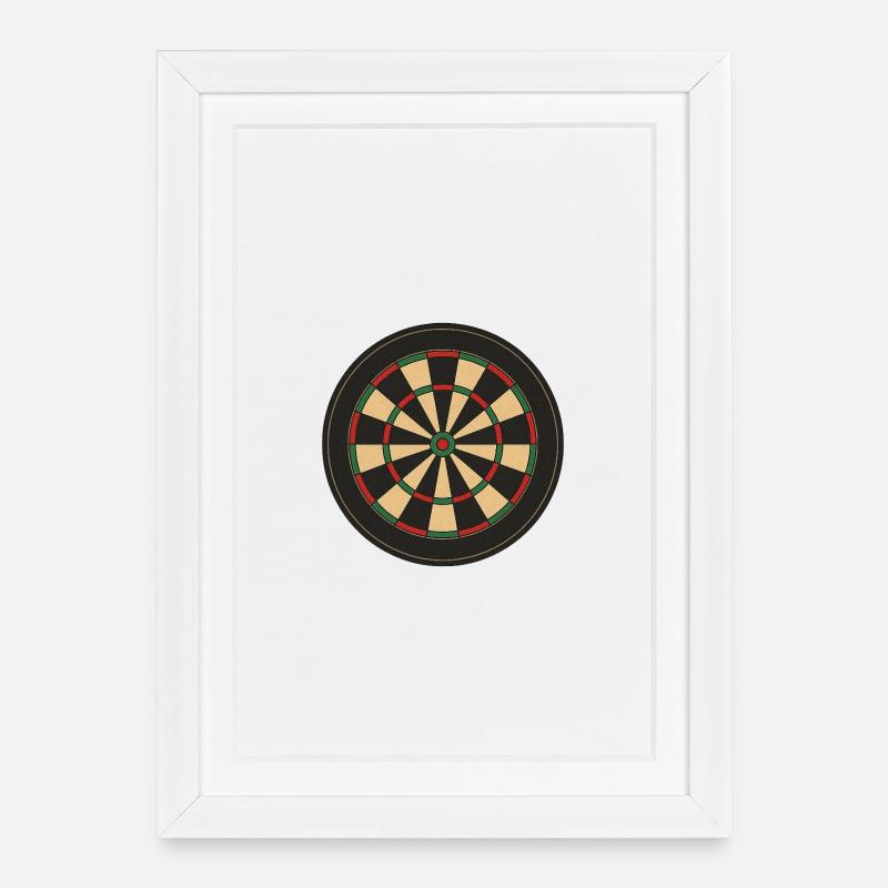cible - Affiche encadrée (27 × 37 cm) - blanc