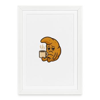 Anti Monday Crescents - Framed poster (27 × 37 cm) - white - Front