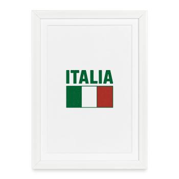 Italia - Framed poster (27 × 37 cm) - white - Front
