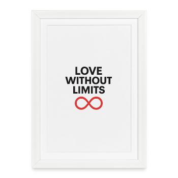 Love Without Limits Infinity Design - Framed poster (27 × 37 cm) - white - Front