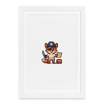 Marcel Seibt - Framed poster (27 × 37 cm) - white - Front