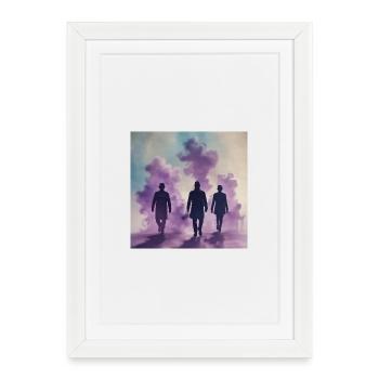 Mon côté obscur - Affiche encadrée (27 × 37 cm) - blanc - Devant