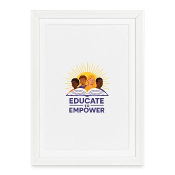 Sunlit Diversity Educational Illustration - Framed poster (27 × 37 cm) - white - Front
