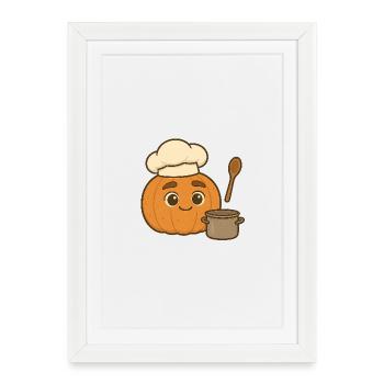 Freddie Citrouille 3 - Affiche encadrée (27 × 37 cm) - blanc - Devant