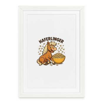 Haferlinger breakfast power - Framed poster (27 × 37 cm) - white - Front