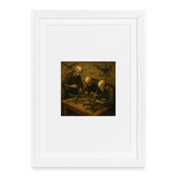 Drone workshop of death - Framed poster (27 × 37 cm) - white - Front