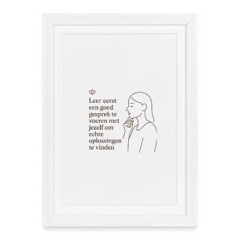 Personal Learning Suggestion Illustration - Framed poster (27 × 37 cm) - white - Front